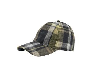Ballonmütze JAN VANDERSTORM "Basecap SVENBERG", Herren, Gr. 1, schwarz (schwarz kariert), Obermaterial: 50% Wolle mw. 50% Polyester COOLMAX PES(Coolmax)., Mützen (47405260-1) schwarz kariert