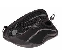 Ballop Aquaschuhe Aqualander (Wasserschuhe, flexible Sohle, hydrodynamischen Finne am Zeh) schwarz, Größe 43-44