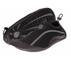 Ballop Aquaschuhe Aqualander (Wasserschuhe, flexible Sohle, hydrodynamischen Finne am Zeh) schwarz, Größe 37,5-38