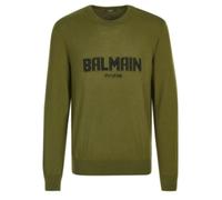 Balmain - Grüner Herren Pullover & Strickjacke - - Knitwear - Herren - Grün - L