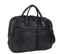 Harbour 2nd Urban Poets Aktentasche Leder 50 cm Laptopfach dark ash (TAS036970)