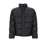 Steppjacke HUGO "Baltos", Herren, Gr. L, schwarz (schwarz001), Web, Obermaterial: 100% Polyester, kariert, regular fit normal, hoch geschlossener Ausschnitt, elastischer Bund, Jacken Steppjacke, mit k