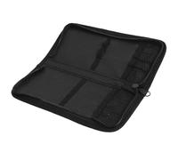 Baluue 10-Schlitz Oxford Stoff Pinseltasche für Schüler und Büro | Wasserabweisend, Rolle Up mit Reißverschluss, für Bleistifte, Radierer und Kleine Werkzeuge, Schwarz