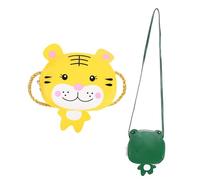 Baluue 2 Stück Kindergeldbörse Tiger Motiv Süße Mädchen umhängetasche Praktische Schultertasche für Kleinkinder für Shopping und Ausflüge