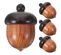 Baluue 4 Stück Eichelanhänger 31X22mm Abnehmbarer Selbstgemacht Charme Anhänger für Schmuckherstellung und Basteln