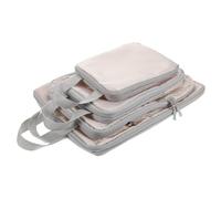 Baluue 5 Stück Kompressions packwürfel Set für Reisen Platzsparende Reisetaschen mit Kompressionstaschen für Kleidung Schuhe und Kosmetik Langlebige Polyester Koffer Organizer für