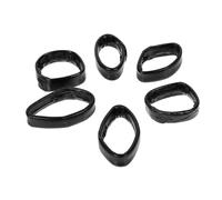 Baluue 6 Stück Uhrenarmband Schlaufen aus Echtem Leder Uhrenband Halter Schwarz Armband Ringe Kompatibel für 18mm 20mm 22mm Uhrenarmbänder Uhrenzubehör für Damen und Herren