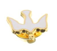 Baluue Emaille-anstecknadel Taubennadel Vergoldet Gedenk Brosche Für Accessoires Kleidung Taschen Religiöser Schmuck Frieden Christen