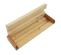 Baluue Holzbox als Schreibwarenetui und Stiftebox Beige Kartenhalter fürs Büro Robust und Multifunktional für Schüler und Zuhause zur Organisation von Stiften und Utensilien