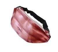 Baluue Lustige Bauchtasche mit 3D Bauchmuskelmuster PU Leder Hüfttasche Unisex Große Gürteltasche Wetterbeständig zur Geldaufbewahrung und Reise