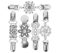 Baluue Retro Cardigan Clips aus Legierung Schal und Pullover Klammern für Damen und Mädchen Vielseitige Kragenbroschen zum Stylen von Strickjacken und Schals