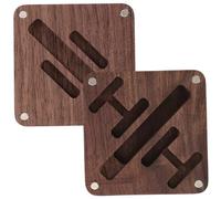 Baluue Schwarze Walnuss Manschettenknöpfe Box für Herren Kleine Schmuckbox mit Eleganter Aufbewahrung Langlebig und Stilvoll als Geschenkbox für Reise und Alltag