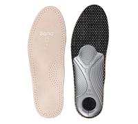 Bama Comfort Primus Extra Fußbett, Einlegesohle anatomisch geformt, echt Leder, Unisex, Größe: 37, Braun/Silber/Schwarz