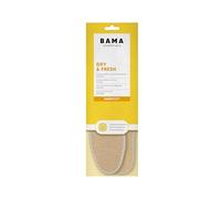 Bama Dry & Fresh - hochwertige Barfuß-Einlegesohlen - atmungsaktive Schuheinlagen für den Sommer - antibakterielle Wirkung dank Silberionen 1 Paar - (36/37EUR)