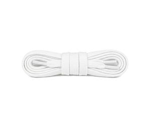 Bama Flache Baumwoll-Schnürsenkel 1 Paar - Robuste Ersatzsenkel für Alltagsschuhe - Reißfest & Farbecht - Für Sneaker und Boots (Weiß | 120 cm - 6 bis 8 Ösenpaare)