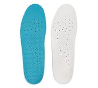 Bama Fresh Barfuß Fußbett, Bambus Frottee Schuheinlagen für trockene und frische Füße, Unisex, ultraleicht und handwaschbar - Weiß/Blau