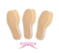 Bama Fresh Sun Color Kids - hochwertige Barfuß-Einlegesohlen, Größe 25 - atmungsaktive Einlagen - antibakterielle Wirkung dank Silberionen - 3er Set, inkl. Senkel aus Satin