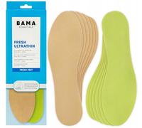 Bama Fresh Ultrathin Unisex Schuh-Einlegesohlen, Frische-Sohlen ultradünn, dermatologisch getestete Einlagen für frische Füße, Größe, 6 Paar - 43/44 EUR