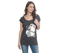 Bambi Klopfer Damen-T-Shirt - grau meliert - Offizieller & Lizenzierter Fanartikel XL