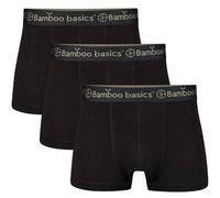 Bamboo Basics Herren Boxer Shorts Liam Trunks atmungsaktiv Jersey Schwarz 2XL