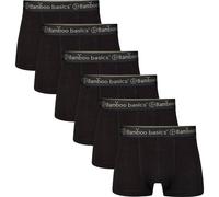 Boxershorts BAMBOO BASICS "Boxershort LIAM 6er Pack", Herren, Gr. XL, schwarz, Obermaterial: 68% Viskose CV. 28% Baumwolle CO. 4% Elasthan EL., Unterhosen (43263934-XL) schwarz