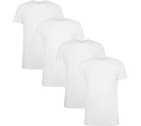 BAMBOO BASICS Bamboo basics Herren T-Shirt RUBEN, 4er Pack - Unterhemd, Rundhals, Single Jersey (TB_RUBEN-4P) M Weiß
