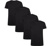 BAMBOO BASICS Bamboo basics Herren T-Shirt RUBEN, 4er Pack - Unterhemd, Rundhals, Single Jersey (TB_RUBEN-4P) L Schwarz