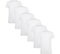 BAMBOO BASICS Bamboo basics Herren T-Shirt RUBEN, 6er Pack - Unterhemd, Rundhals, Single Jersey (TB_RUBEN-6P) M Weiß