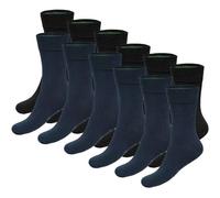 BAMBOO BASICS Bamboo basics Unisex Socken, 12er Pack - BEAU Anklet Socks, Kurzsocken, einfarbig (TB_BEAU-12P) 41-46 Schwarz/Blau