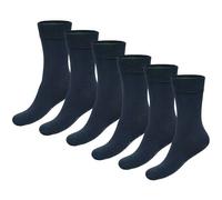 BAMBOO BASICS Bamboo basics Unisex Socken, 6er Pack - BEAU Anklet Socks, Kurzsocken, einfarbig (BEAU6P) 35-40 Blau