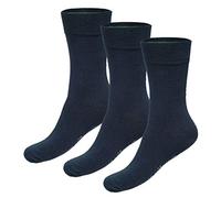 Bamboo Basics - Bambus Socken für Herren und Damen - Beau (3-Stück) - Hypoallergen und seidig weich - Länger frische und trockene Füße Marineblau 41-46