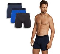 Bamboo Basics - Herren Bambus Boxershorts - Rico - 3er-Pack - Atmungsaktive Unterwäsche - Schwarz, Blau und Marineblau - M