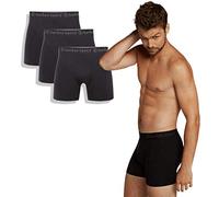 Bamboo Basics - Herren Bambus Boxershorts - Rico - 3er-Pack - Atmungsaktive Unterwäsche - Schwarz - XL