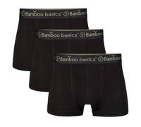 Bamboo basics Herren Boxer Shorts, 3er Pack - LIAM Trunks, atmungsaktiv, Jersey Schwarz M
