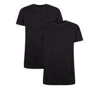 Bamboo basics Herren T-Shirt RUBEN, 2er Pack - Unterhemd, Rundhals, Single Jersey Schwarz M