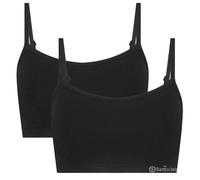 Bamboo Basics Nahtloser BH ELLE ( 2er Pack, schwarz) Schwarz S
