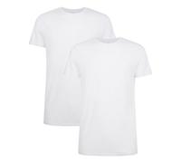 Bamboo Basics Unterhemd RUBEN – 2er-Pack, Rundhals Single Jersey Weiß M