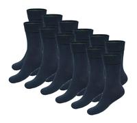 Bamboo basics Unisex Socken, 12er Pack - BEAU Anklet Socks, Kurzsocken, einfarbig Blau 41-46