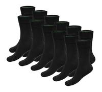 Bamboo basics Unisex Socken, 12er Pack - BEAU Anklet Socks, Kurzsocken, einfarbig Schwarz 35-40