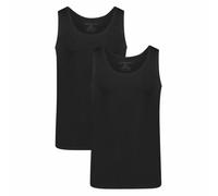 Bamboo Basics Unterhemd STEF aus Bambusviskose / Biobaumwolle (2er Pack) Schwarz XL