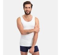 Bamboo Basics Unterhemd STEF aus Bambusviskose / Biobaumwolle (2er Pack) weiß XL