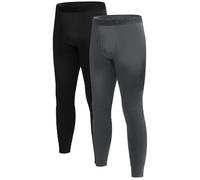 BAMBOO COOL Herren Thermo-Unterhosen mit weichem Wollfutter, weiche, warme Unterhosen für kaltes Wetter, XL (2er-Pack)