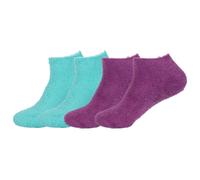BambooMN Damen-Spa-Socken, klein, flauschig, weich, mit Aloe angereichert, Nylon, Sortiment 90, 4 Paar
