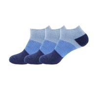 BambooMN Damen X-Large Fuzzy Soft Aloe Infused Fuzzy Nylon Spa Socken Marineblau 3 Paar