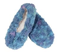 BambooMN Superweiche, warme, gemütliche, flauschige Hausschuhe für Erwachsene, rutschfest, gefüttert, 1 Paar, Beeren-Mischgewebe, 37/38 EU