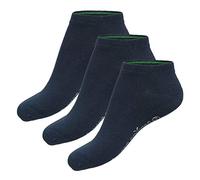 Bambus Basics - Bambus Sneacker Socken für Herren und Damen - Dani (3-Stück) - Hypoallergen und seidig weich - Länger frische und trockene Füße - Navy
