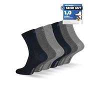 Bambus Socken Herren & Socken Damen - 6 oder 12 Paar - Atmungsaktive Herren Socken & Damen Socken aus Bambusfasern - Geruchshemmende Anti Schweiß Socken Herren & Damen - Grau, 35/38