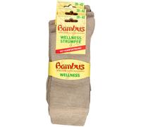 Bambus Wellness-Socken 39-42 Beige 3 Paar