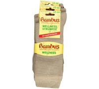 Bambus Wellness-Socken 43-46 Beige 3 Paar