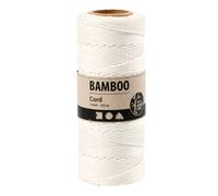 Bambuskordel, 65 m - weiß